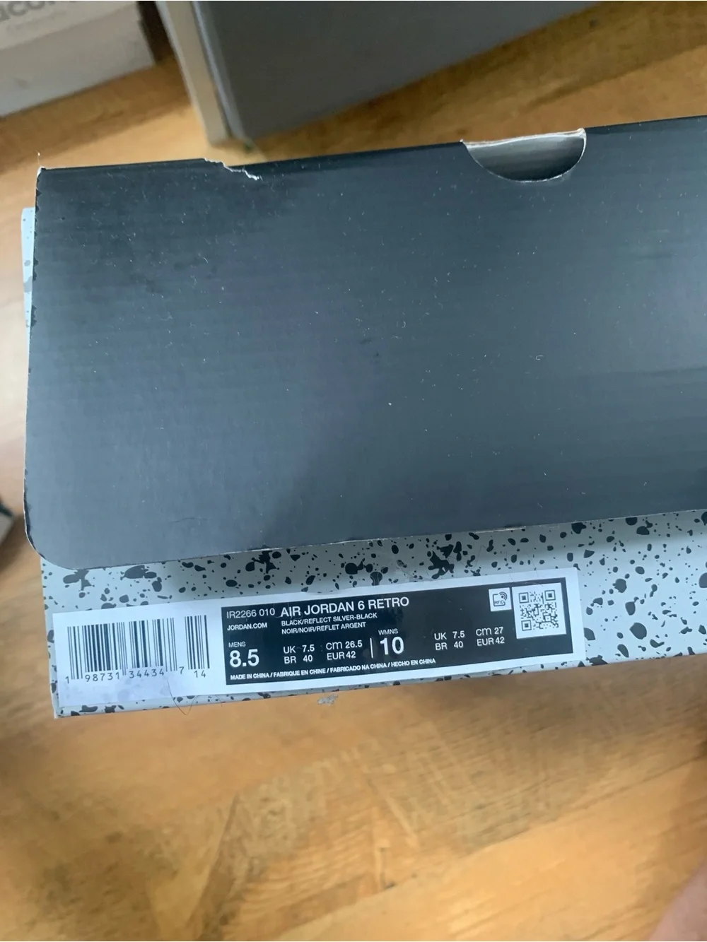 Jordan Black High-Top Basketball Sneakers